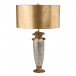 Bienville Table Lamp Gold and Silver with Gold Drum Shade