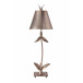 Red Bell Silver Buffet Table Lamp