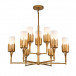 Sawgrass 9 Lt Chandelier Gold Leaf