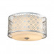 Ziggy Flush Mount Laquered Silver