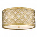 Antiqued Gold Arabella Ceiling Flush mount ceiling-Lighting Fixture