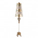 Pompadour Luxe Tall Buffet Lamp Gold with Striped Shade