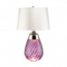 Large Lena Table Lamp Plum with Off White Satin Shade