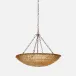 Aitana Chamomile/Gold Translucent Resin/Metal 5-Chain Chandelier 30"D x 25H