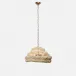Bettina 26"D x 15"H White Rattan Chandelier