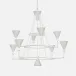 Bristol White Textured Iron Chandelier