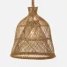 Dayton Natural Faux Straw Rattan Pendant Lamp