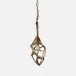 Lachlan Antiqued/Shiny Brass Pendant Lamp 8"D x 24"H