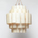 Marjorie 25"D x 26"H Resin Coated Banana Bark 3 Chain Chandelier