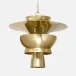 Sherwood Polished Gold Aluminum Pendant Lamp