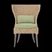 Arla Indoor/Outdoor Dining Chair Natural 30"W x 27"D x 40"H Twisted Faux Rope Clyde Mint Plaid High-Performance Fabric