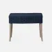 Arla Indoor/Outdoor Side Table Navy 20'L x 32'W x 20'H Twisted Faux Rope