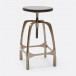 Beckett Counter Stool Aged Silver 12"D x 28"H Iron