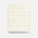 Conrad Tallboy 42"L x 20"W x 54"H Pristine Faux Raffia