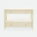 Conrad Nightstand Off-White Faux Raffia 30"L x 18"W x 22"H