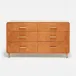 Dante Dresser Aged Camel Full-Grain Leather 60"L x 20"W x 34"H