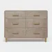 Dante Dresser Storm Full-Grain Leather 48"L x 19"W x 35"H