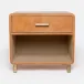 Dante Nightstand Aged Camel Full-Grain Leather 30"L x 18"W x 28"H