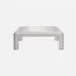 Haru French Gray Textured Resin Coffee Table 48"L x 48"W x 17"H