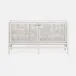 Isla Two-Door Buffet 60"L x 18"W x 34"H White Peeled Rattan