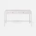 Isla Desk White Peeled Rattan 54"L x 24"W x 31"H