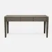 Sorin Desk Seal Vintage Faux Shagreen 3-Drawer Desk 64"L x 28"W x 31"H