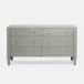 Sorin Dresser Castor Gray Vintage Faux Shagreen 60"L x 20"W x 34"H