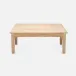 Tamsin Bleached White Teak/Bone Inlay Coffee Table 48"L x 48"W x 18"H
