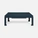 Wylder Dark Navy Linen Coffee Table 48"L x 48"W x 17"H