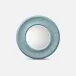 Blaise Powder Blue Faux Shagreen Round Mirror 36"D