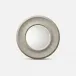 Blaise Sand Faux Shagreen Round Mirror 36"D