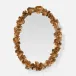 Coco Gold Faux Coral Oval Mirror 36"W X 47"H