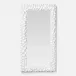 Dara White Plaster Resin Rectangular Mirror 22"W X 42"H