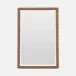 Fairfax Vintage Brown Wood Rectangular Mirror 26"W x 38"H