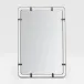 Fremont 26"W x 38"H Rectangular Matte Brass Steel Mirror