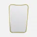 Gage Polished Gold Metal Rectangular Mirror 26"W x 38"H