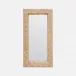 Gene Natural Lattice Abaca Rectangular Mirror 22"W x 42"H