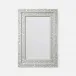 Hessa Natural/Gray Mother of Pearl/Resin Rectangular Mirror 26"W X 38"H