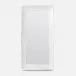 Hetty Flat White Resin Rectangular Mirror 22"W x 44"H