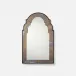 Inara Smoked Gold Antiqued Arch Mirror 26"W X 42"H