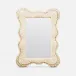 Isabella Beige Shell Rectangular Mirror 30"W x 40"H