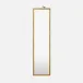 Joelle 1 Bird Polished Brass Metal Rectangular Mirror 17"W x 68"H