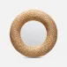 Kelly Natural Woven Banana Leaf Round Mirror 32"D