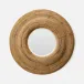 Lenni Rustic Natural Rattan Round Mirror 38"D