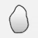 Mardella Clouded Charcoal Aluminum Oval Mirror 26"Dx38"H