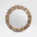 Mina 31"Diam Round Natural Oyster Shell Mirror