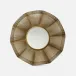 Minette Gold Iron Round Mirror 36"D