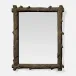 Otto Bronze Faux Driftwood Rectangular Mirror 32"W X 40"H