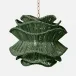 Alondra Hunter Green Rattan Chandelier 22"D x 18"H