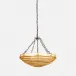 Hetty 28"D x 24"H Chamomile Gold Translucent Resin Metal 5-Chain Chandelier